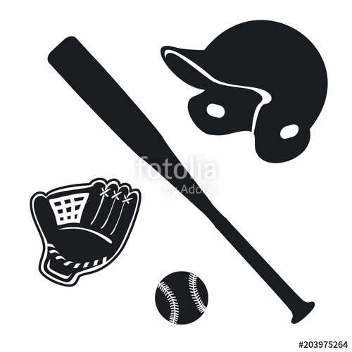 500x500 Vector Illustration Baseball Icon Stock Image And Royalty Free