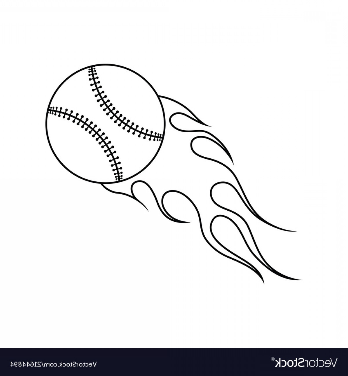 1200x1296 Baseball Fire Ball Icon Vector Catchsplace