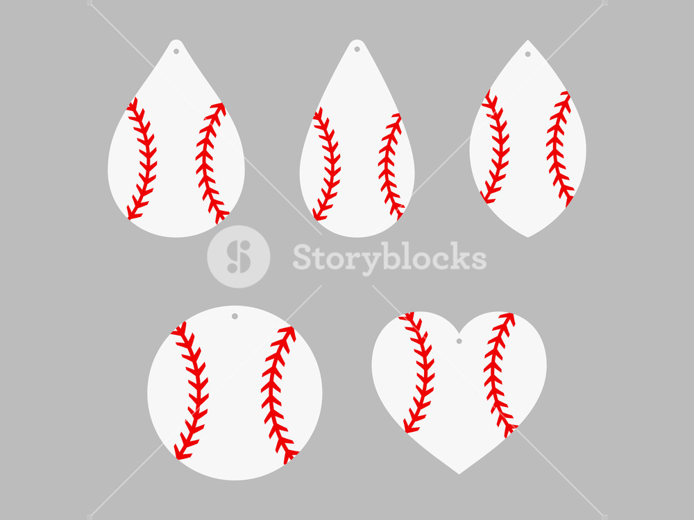 1000x750 Baseball Earrings Softball Baseball Lace Sport Ball Leather