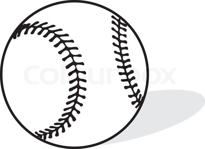 800x582 Baseball Sports Vector Illustration Stock Vector Colourbox
