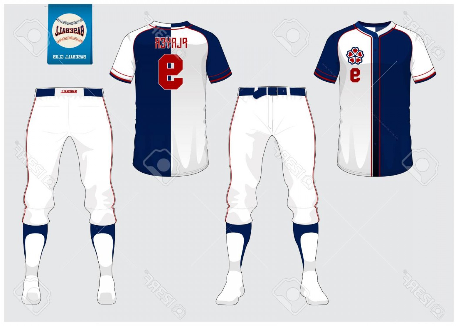 1560x1110 Photostock Vector Baseball Jersey Sport Uniform Raglan T Shirt