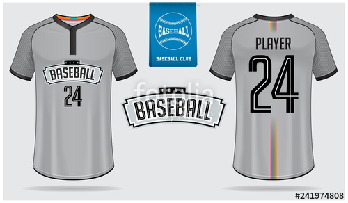 500x292 Baseball Jersey, Sport Uniform, Raglan T Shirt Sport, Template