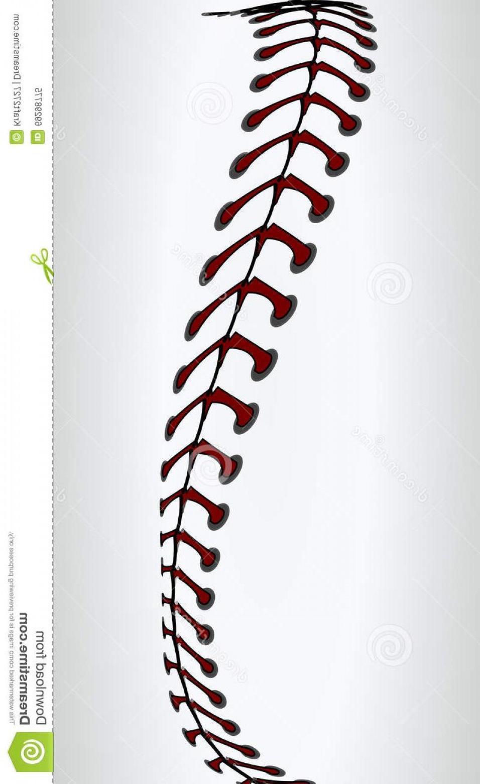 956x1560 Baseball Laces Softball Vector Art Illustration Background