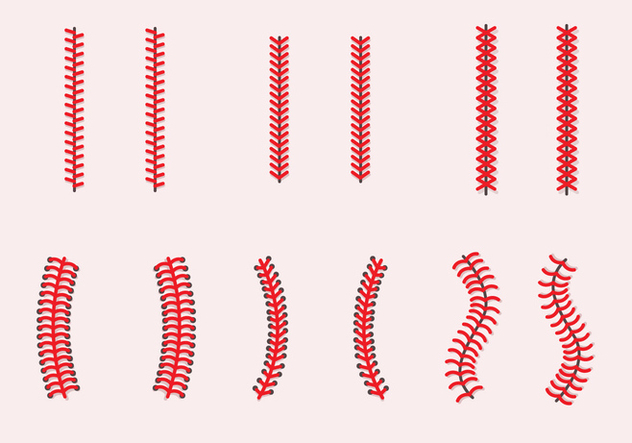 632x443 Baseball Laces Vector Sets Free Vector Download Cannypic