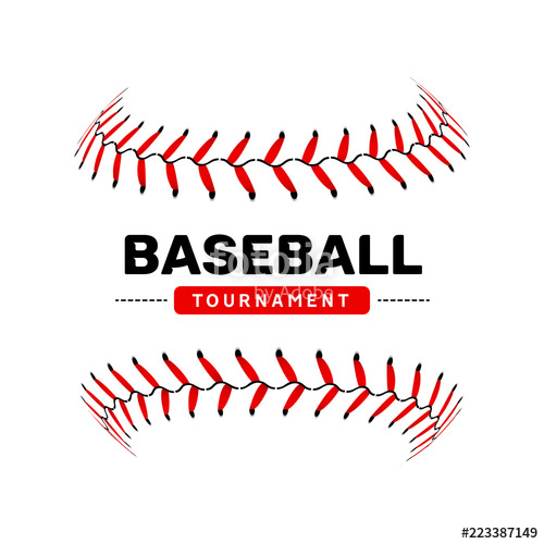 500x500 Baseball Lace Ball Illustration Isolated Symbol Vector Baseball