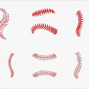 300x300 Photostock Vector Background Baseball Laces Art Illustration Sport