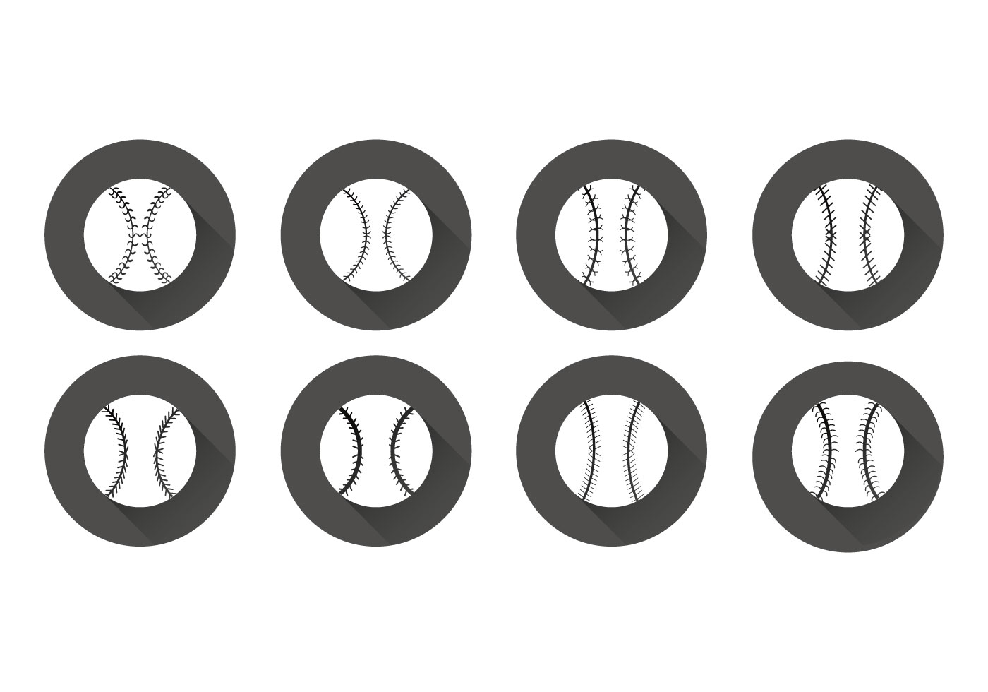 1400x980 Baseball Laces Free Vector Art