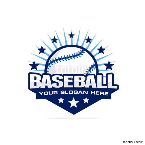 500x500 Baseball Logo Vector Stock Image And Royalty Free Vector