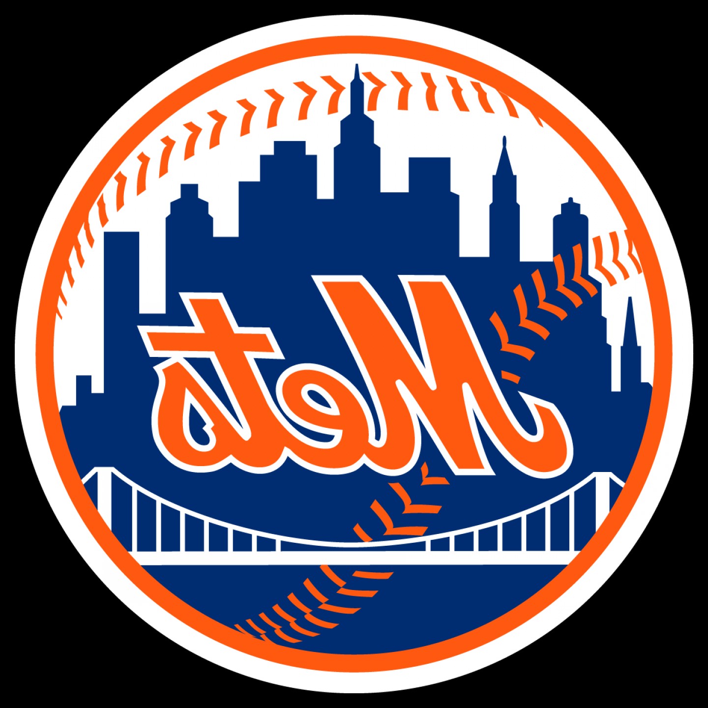 1440x1440 New York Mets Baseball Team Logo Vector Soidergi