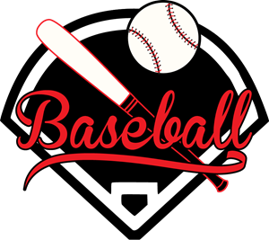 300x267 Red And Black Baseball Logo Vector