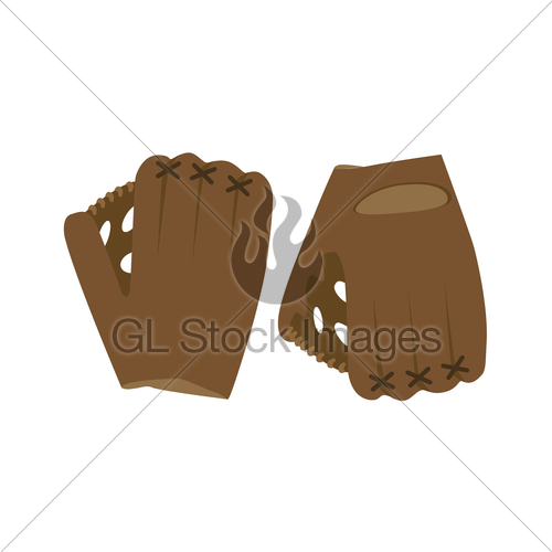 500x500 Baseball Glove Vector Illustration Ball Isolated Equipmen Gl