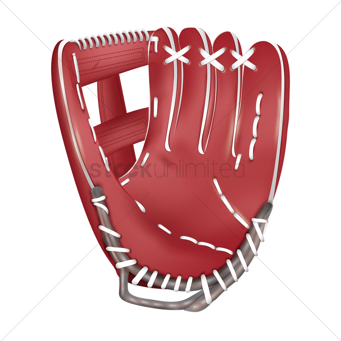 1300x1300 Baseball Glove Vector Image