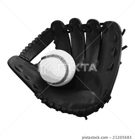 450x468 Vector Old Vintage Leather Baseball Glove