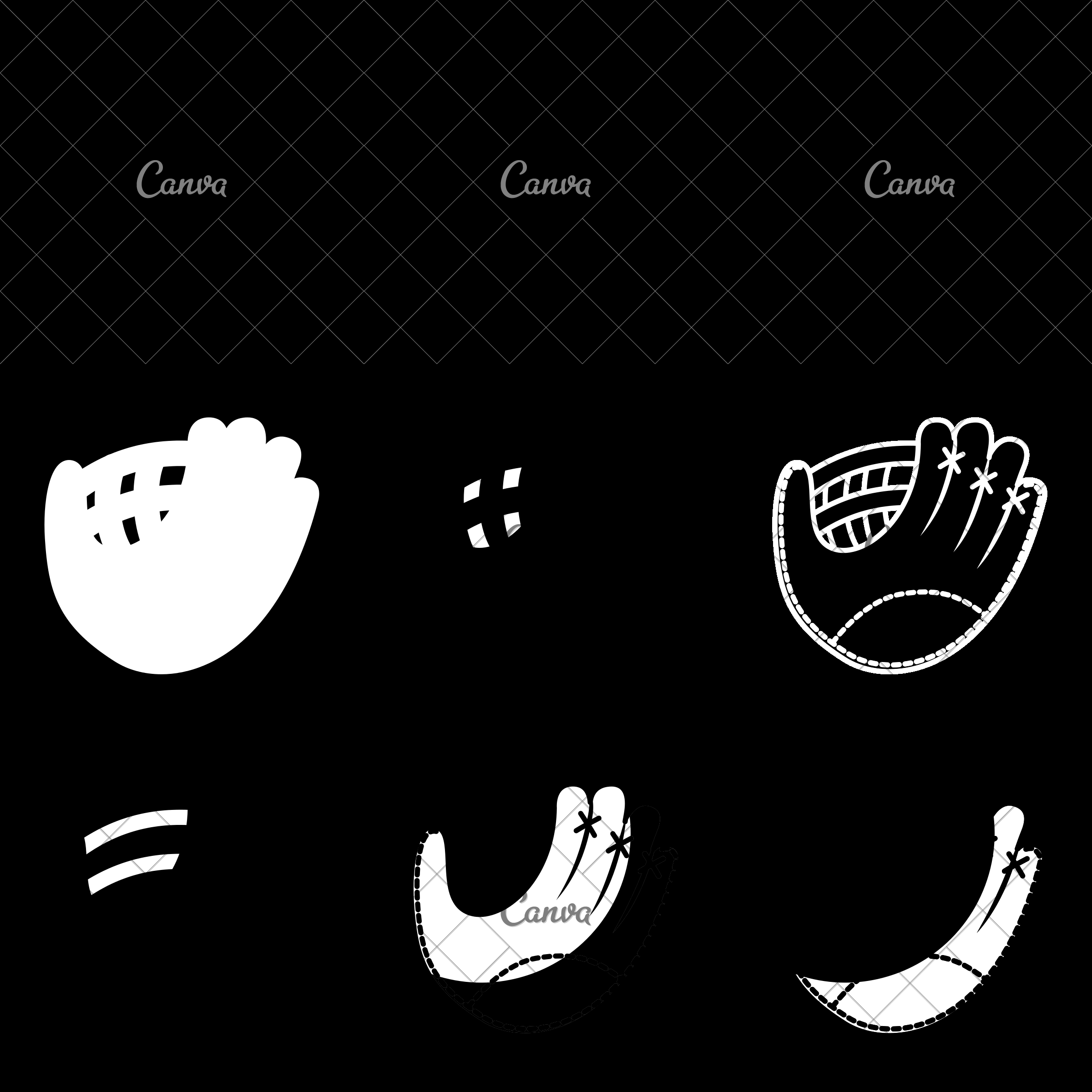 2400x2400 Baseball Glove Vector