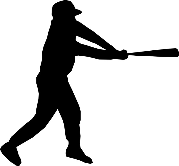 Baseball Player Silhouette Free Vector In Open Office Drawing 600x557 Baseball Player Silhouette Free Vector In Open Office Drawing
