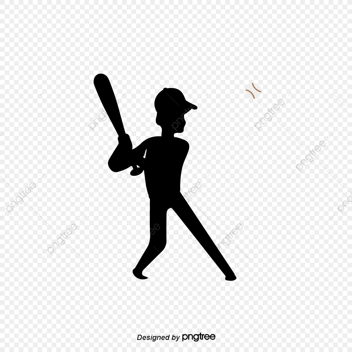 Creative Elements Of Baseball Player Silhouette, Creative 1200x1200 Creative Elements Of Baseball Player Silhouette, Creative