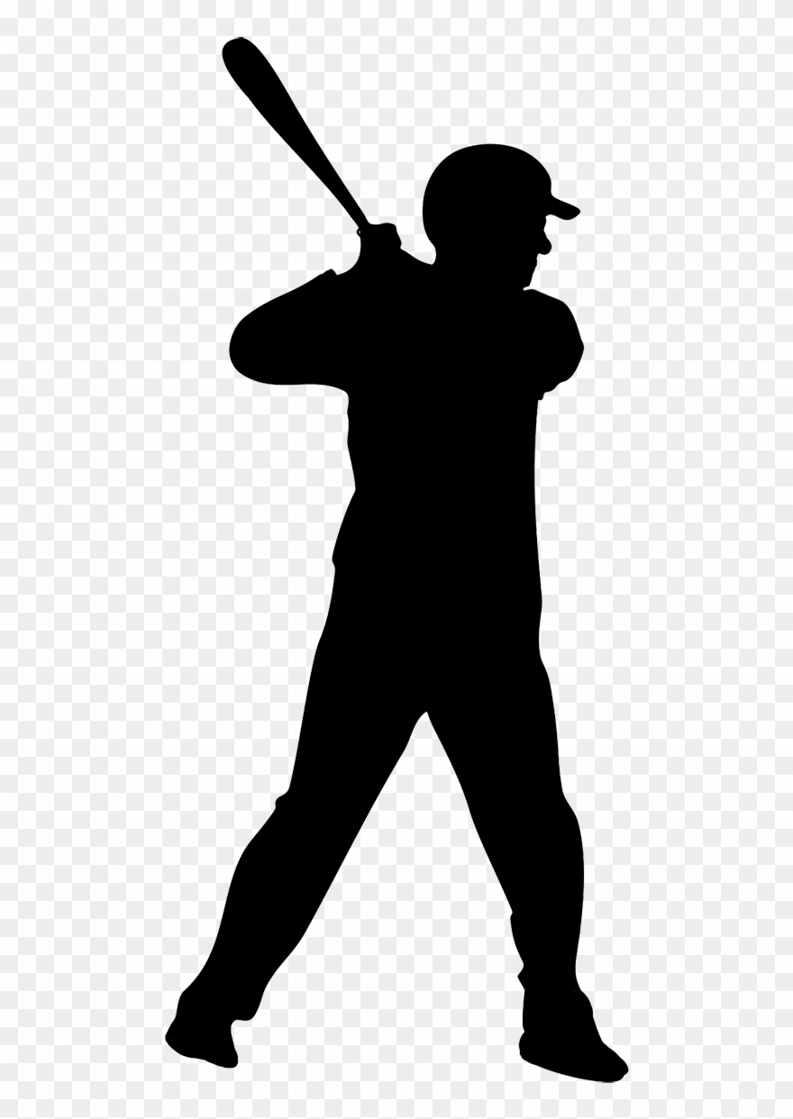 Download Baseball Player Silhouette Vector at Vectorified.com ...
