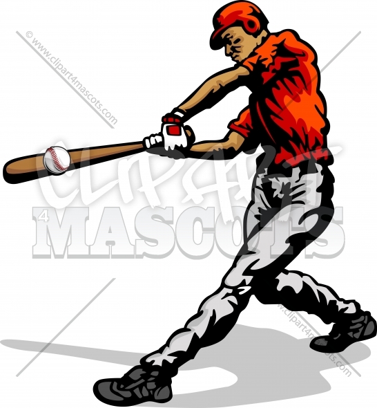 546x590 Clipart Baseball Player Graphic Vector Logo