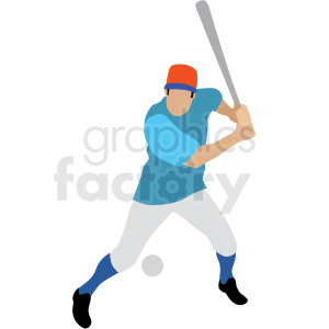 300x300 Man Playing Baseball Vector Clipart Royalty Free Gif, Png
