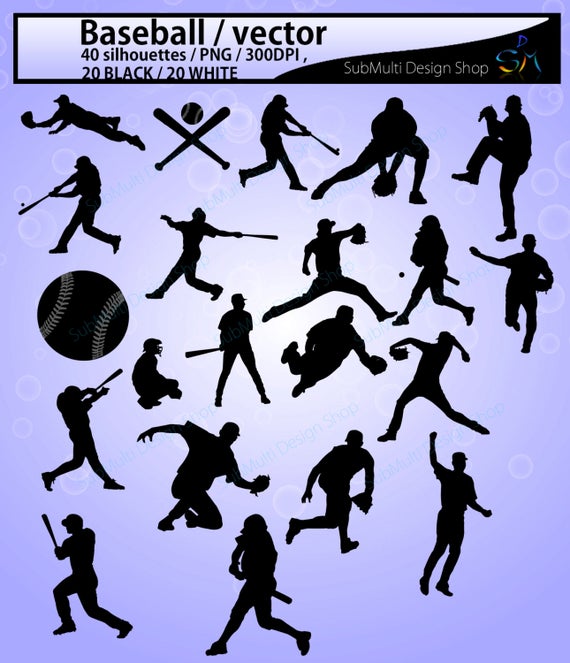 Baseball Silhouette Vector