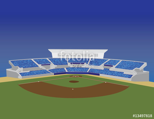 Baseball Stadium Vector at Vectorified.com | Collection of Baseball ...