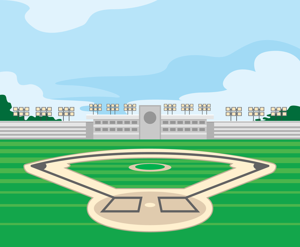 1136x936 Baseball Stadium Vector Vector Art Graphics