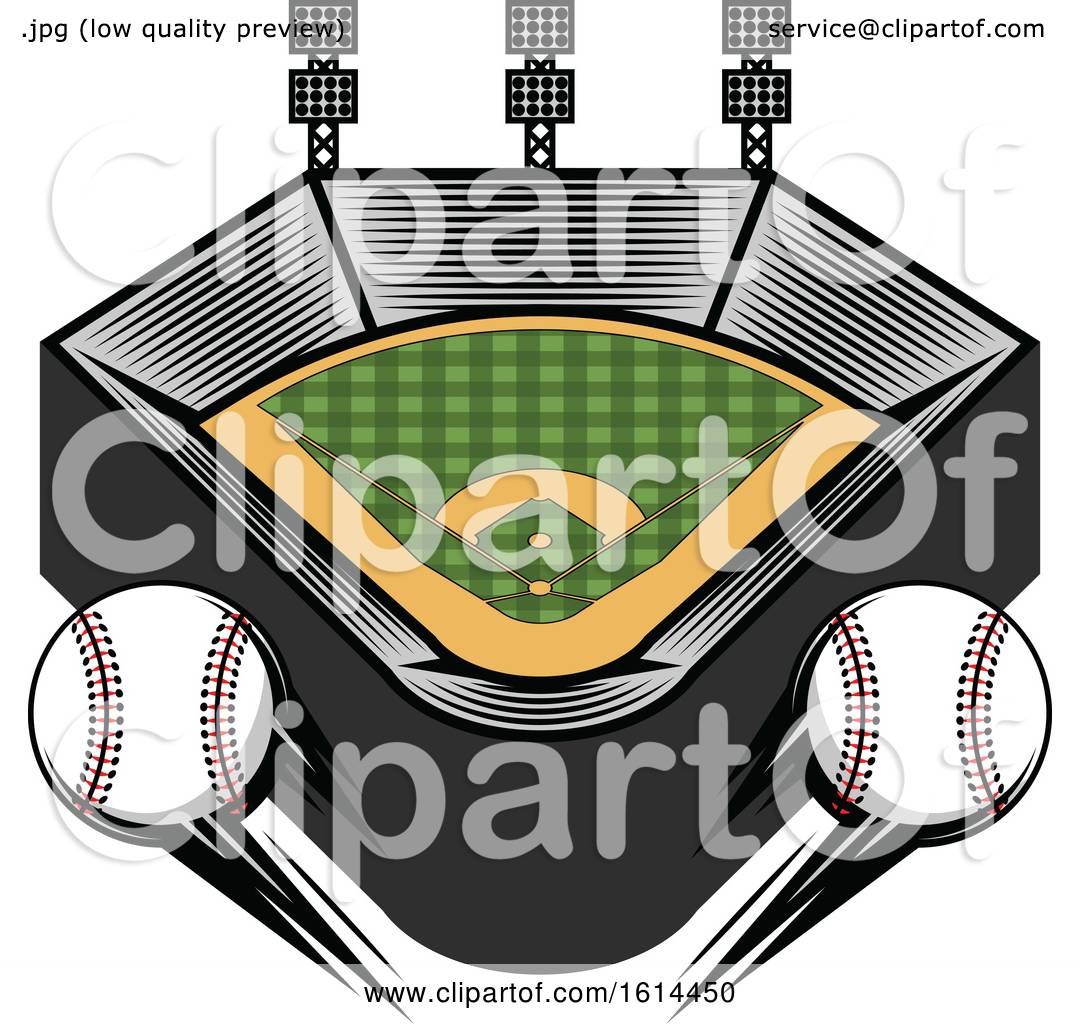 1080x1024 Clipart Of A Baseball Stadium