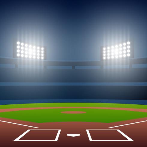 Baseball Stadium Vector at Vectorified.com | Collection of Baseball ...