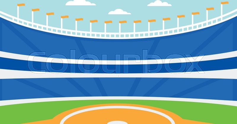 800x419 Background Of Baseball Stadium Vector Stock Vector Colourbox