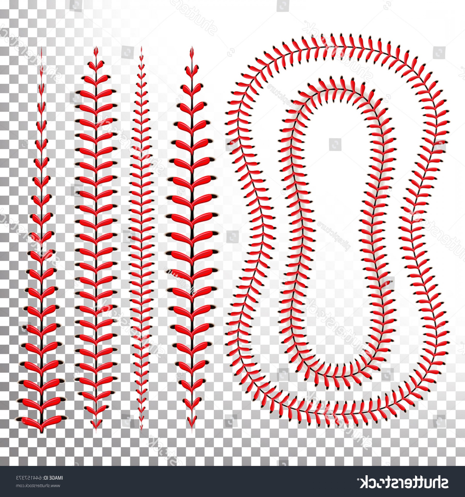 1800x1920 Baseball Stitches Vector Set Stitch Red Handandbeak