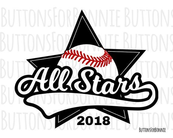 570x456 All Stars Softball Baseball Vector, Emblem