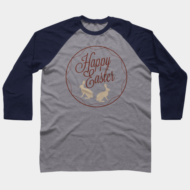 650x650 Vector Happy Easter Baseball Tee