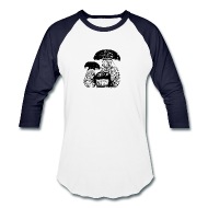 190x190 Vector Mushroom Unisex Baseball T Shirt Spreadshirt