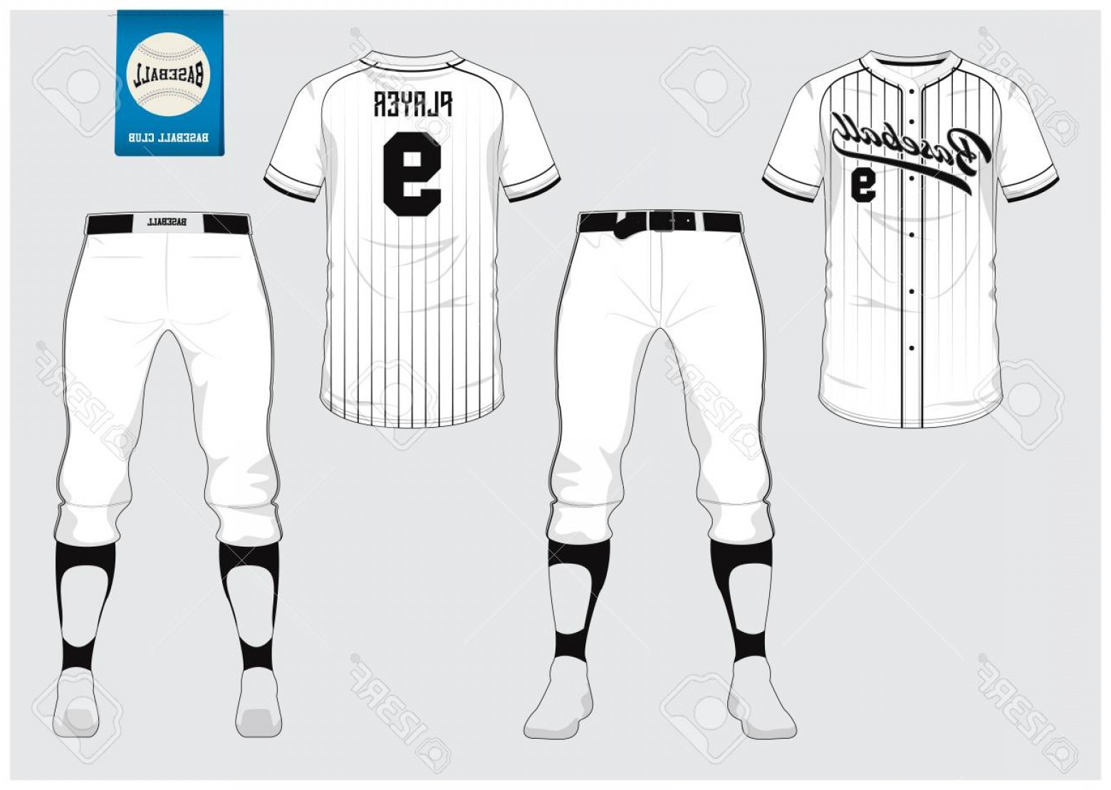 Baseball Uniform Template Vector at Collection of