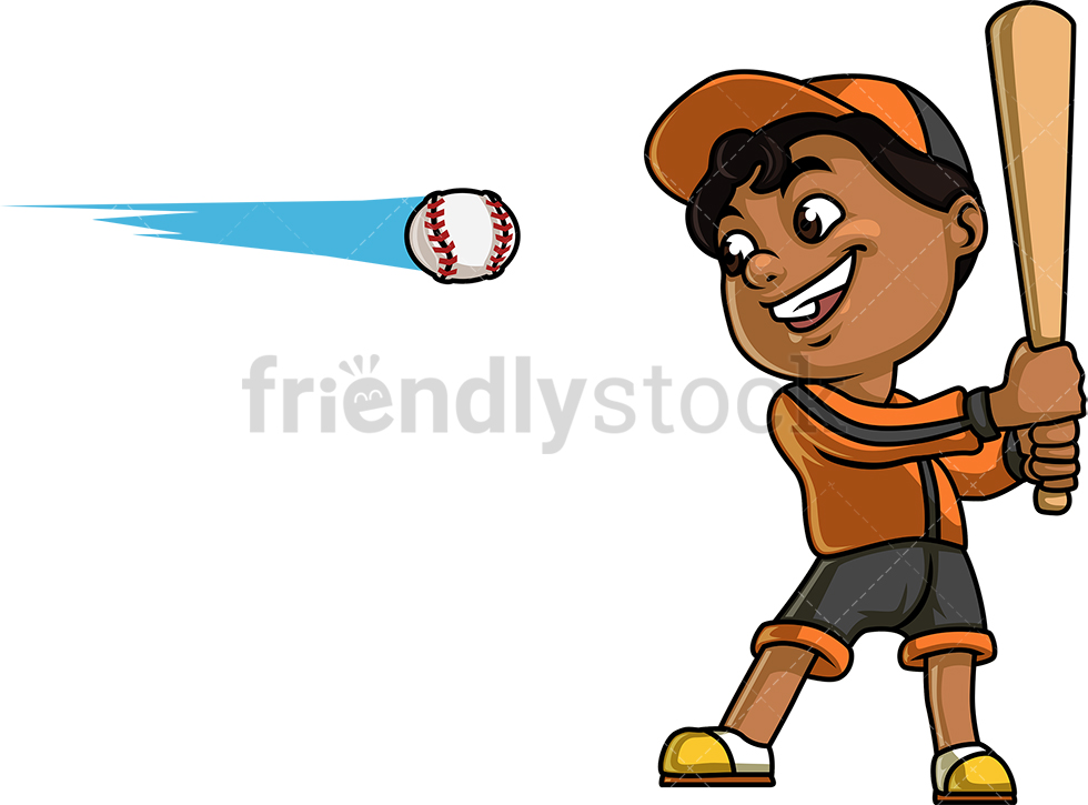 Little Boy Playing Baseball Cartoon Clipart Vector 980x725 Little Boy Playing Baseball Cartoon Clipart Vector