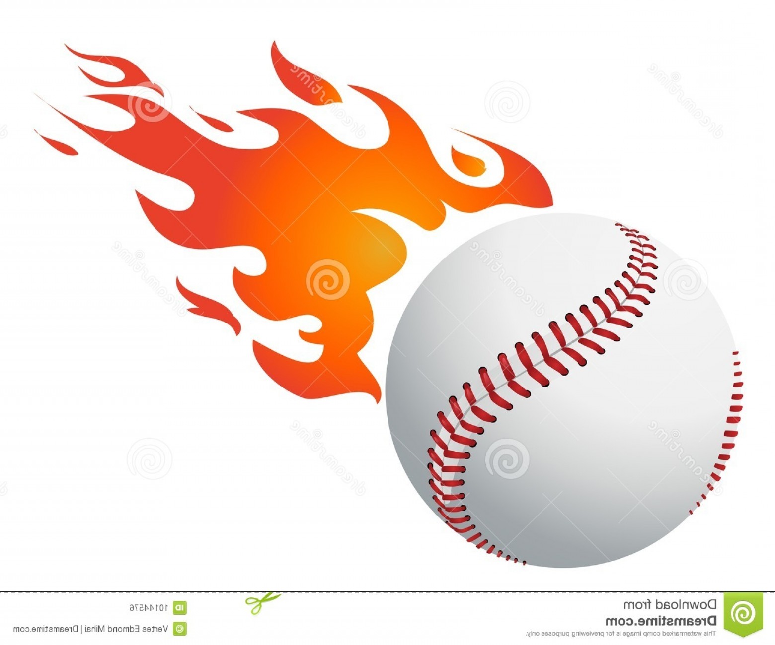 1560x1300 Royalty Free Stock Image Baseball Flames Vector Image Handandbeak