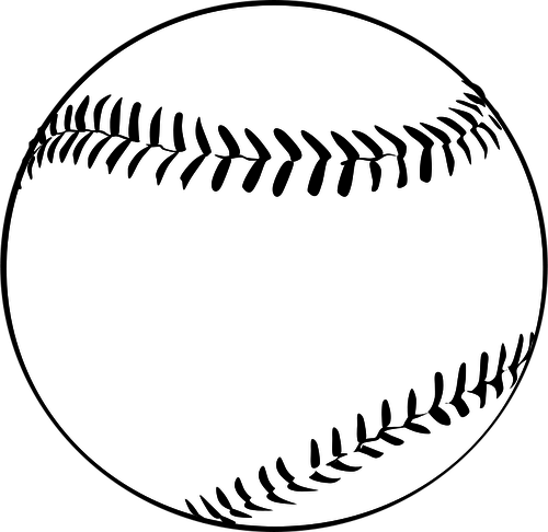 500x486 Vector Image Of Baseball Ball