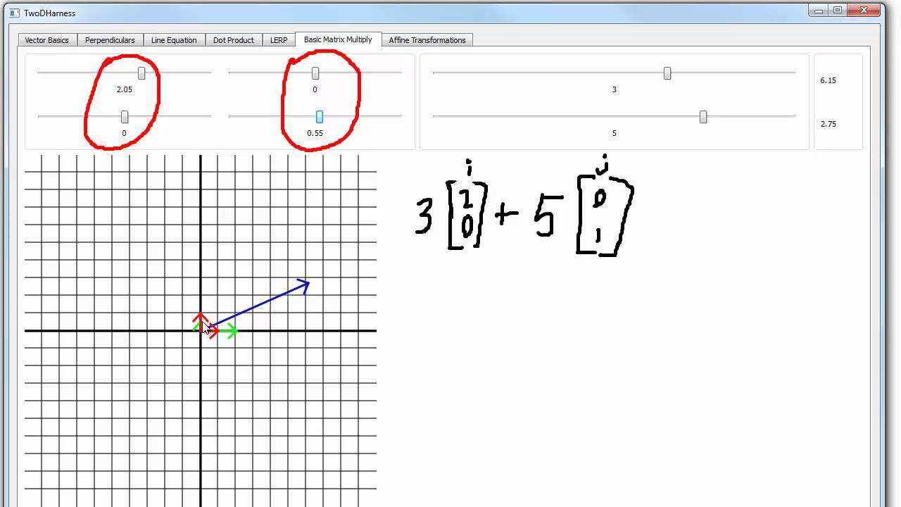 1280x720 Linear Algebra Matrix Multiplication And Basis Vectors