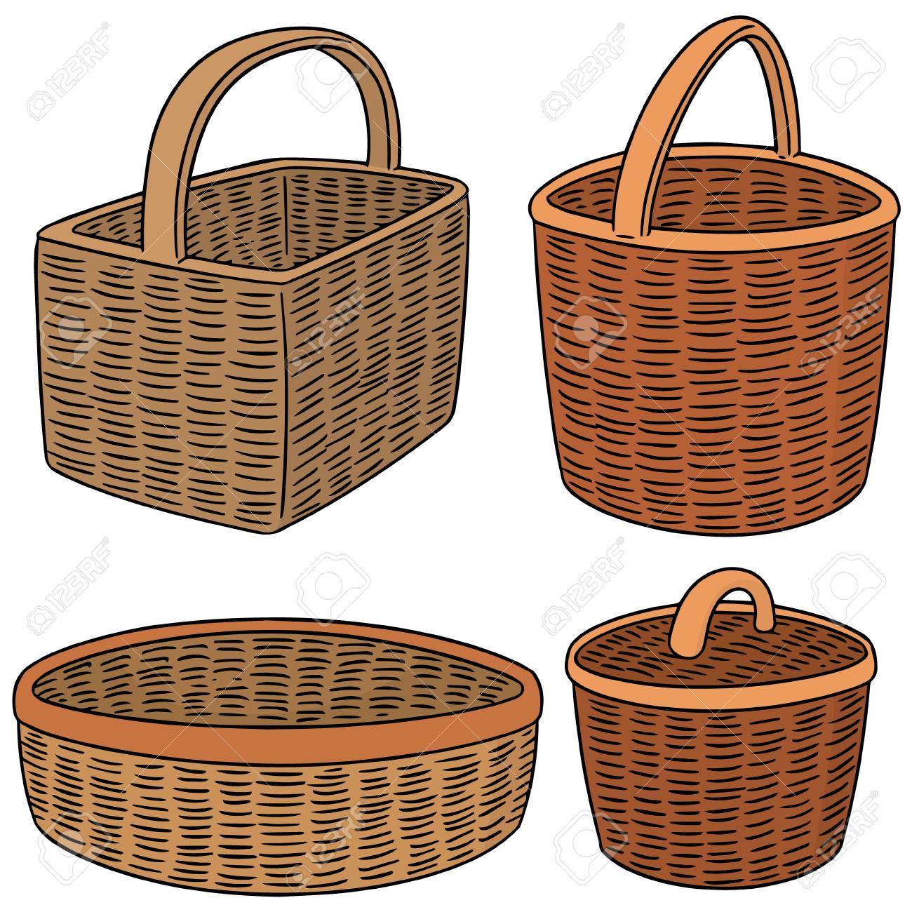Wicker Basket Drawing at Explore collection of