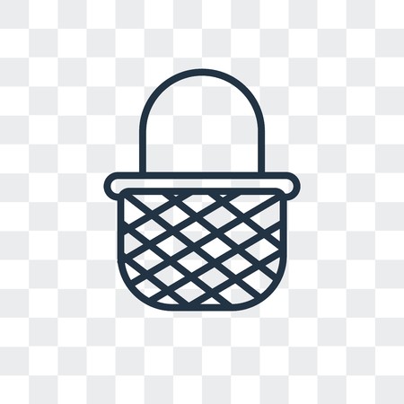 450x450 Picnic Basket Vector Icon Isolated On Transparent Background