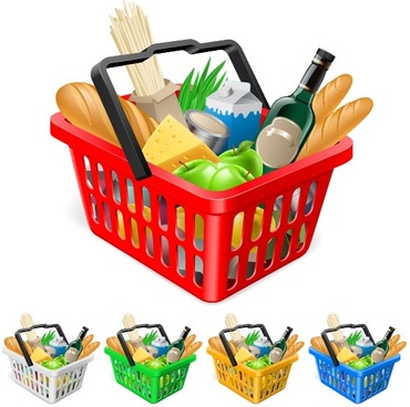 370x368 Shopping Basket Vector Free Vector Download