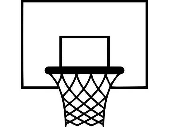 570x428 Collection Of 'basketball Hoop Silhouette' Download More Than