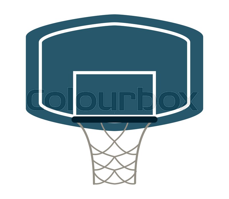 800x693 Flat Design Basketball Backboard And Stock Vector Colourbox