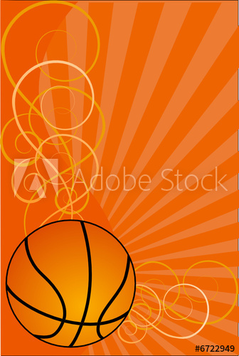 336x500 Basketball Background Vector Illustration