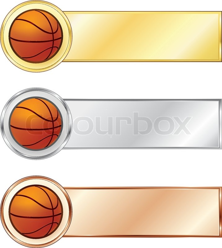 716x800 Basketball Medals Isolated On The Stock Vector Colourbox