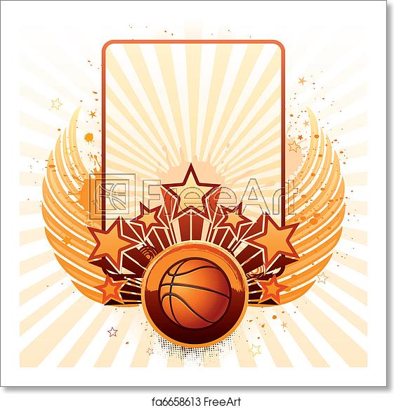 561x581 Free Art Print Of Basketball Background Vector Background