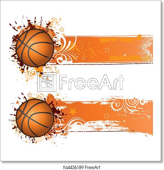 561x581 Free Art Print Of Basketball Background Vector Basketball Design