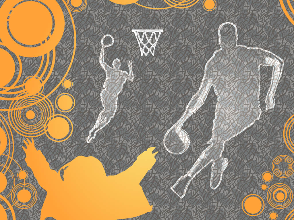 1024x765 Basketball Background Vector Vector Art Graphics