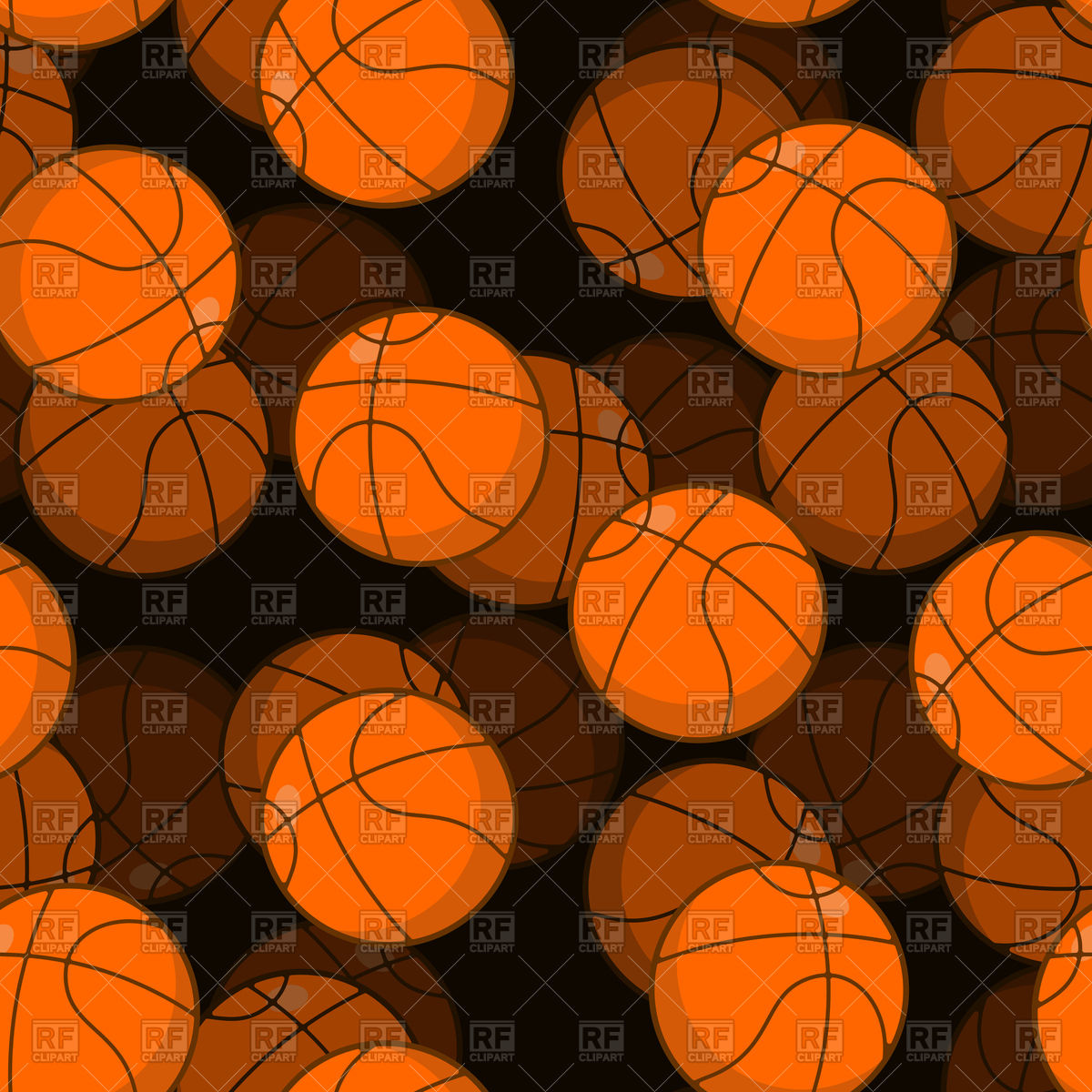 Basketball Ball Seamless Pattern Vector Image Of Backgrounds 1200x1200 Basketball Ball Seamless Pattern Vector Image Of Backgrounds