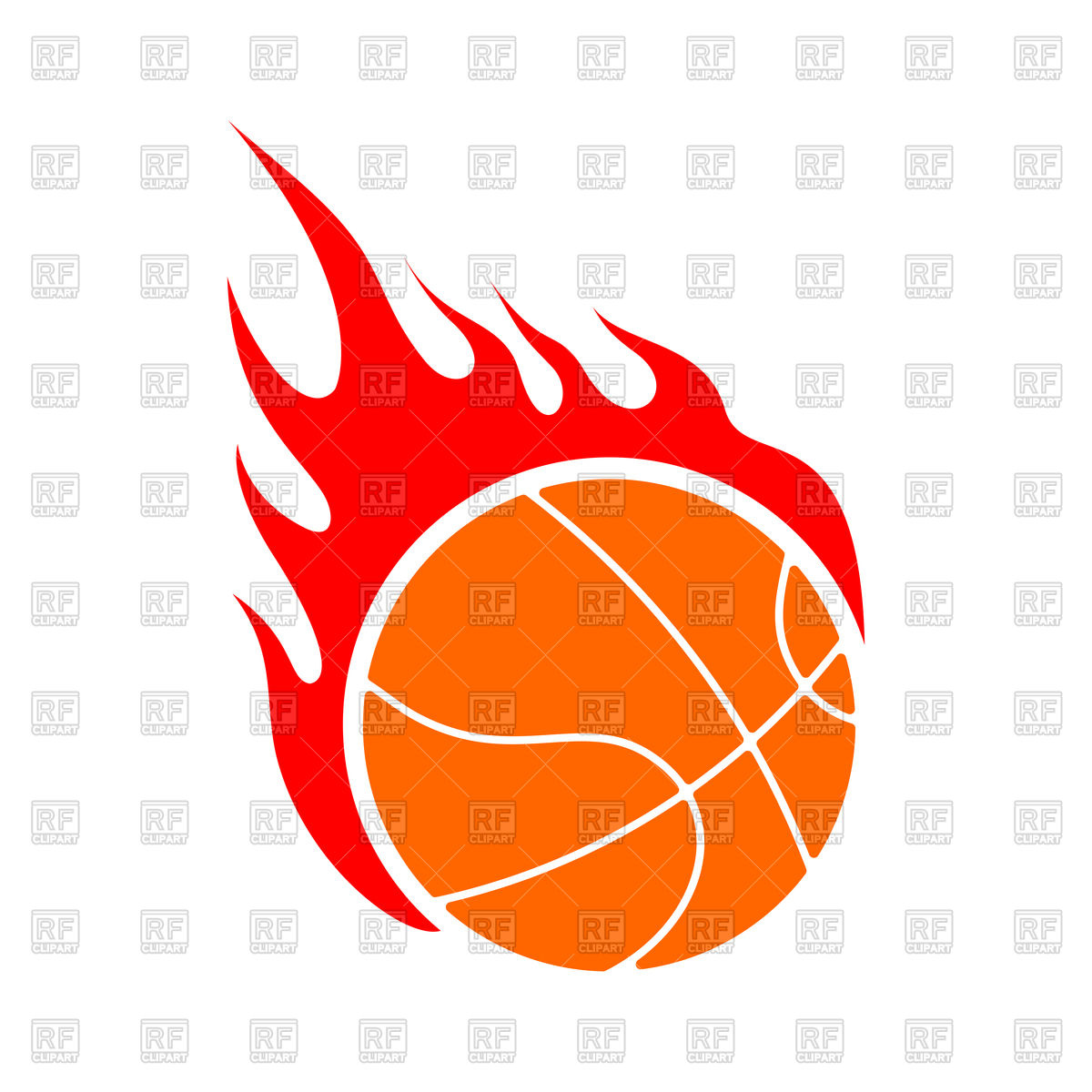 Fire Basketball Ball Vector Image Of Sport And Leisure 1200x1200 Fire Basketball Ball Vector Image Of Sport And Leisure
